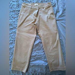 LOFT Outlet Women's Tan Cropped Pants